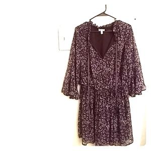 Speechless Boho Burgundy Flowy dress